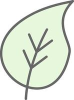 Leaf Fillay Icon Design vector