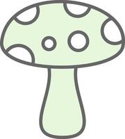 Mushroom Fillay Icon Design vector