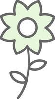 Flower Fillay Icon Design vector