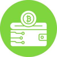 Cryptocurrency Wallet Multi Color Circle Icon vector