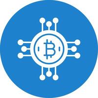 Bitcoin Bitcoin Multi Color Circle Icon vector