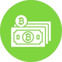 Bitcoin Cash Multi Color Circle Icon vector