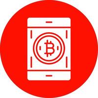 Bitcoin Pay Multi Color Circle Icon vector