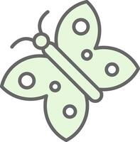 mariposa relleno icono diseño vector