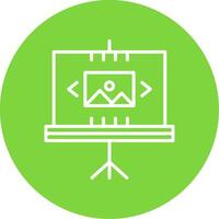 Slideshow Multi Color Circle Icon vector