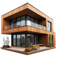 Modern bungalow on isolated background png