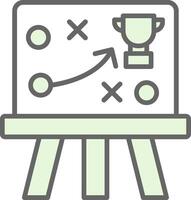 Game Plan Fillay Icon Design vector