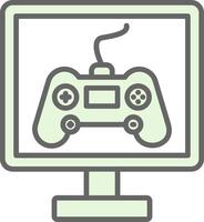 Gaming Fillay Icon Design vector