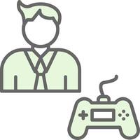 Gamer Fillay Icon Design vector