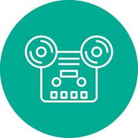 Tape Multi Color Circle Icon vector