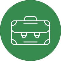 Briefcase Multi Color Circle Icon vector