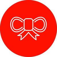 Bow Multi Color Circle Icon vector