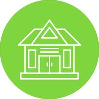 House Multi Color Circle Icon vector