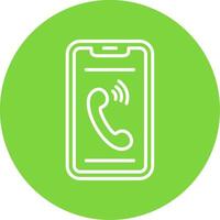 Phone Multi Color Circle Icon vector