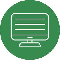 Computer Multi Color Circle Icon vector