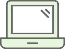 Laptop Fillay Icon Design vector