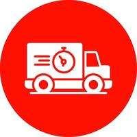 Fast Delivery Multi Color Circle Icon vector