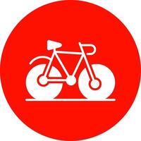 Bicycle Multi Color Circle Icon vector