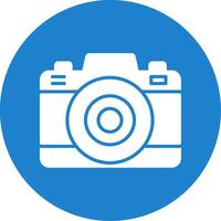 Photo Camera Multi Color Circle Icon vector