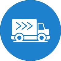 Delivery Truck Multi Color Circle Icon vector