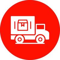 Delivery Van Multi Color Circle Icon vector