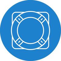 Life Ring Multi Color Circle Icon vector