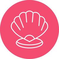 Shell Multi Color Circle Icon vector