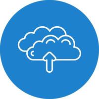 Clouds Multi Color Circle Icon vector