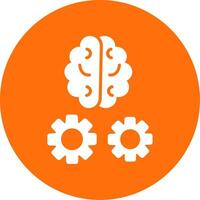 Brain Training Multi Color Circle Icon vector