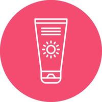 Sun Cream Multi Color Circle Icon vector