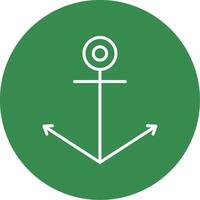 Anchor Multi Color Circle Icon vector