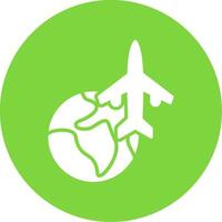 Worldwide Delivery Multi Color Circle Icon vector