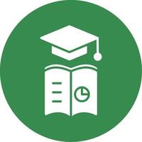 Learning Analytics Multi Color Circle Icon vector