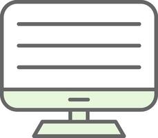 Computer Fillay Icon Design vector