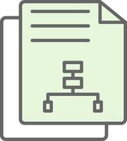 Document Fillay Icon Design vector