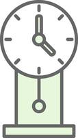 Clock Fillay Icon Design vector