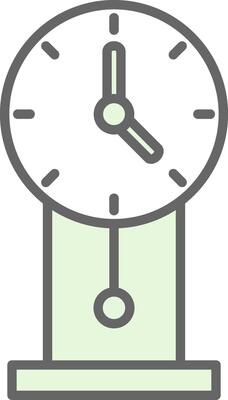 Clock Fillay Icon Design