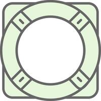 Life Ring Fillay Icon Design vector