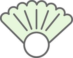 Shell Fillay Icon Design vector