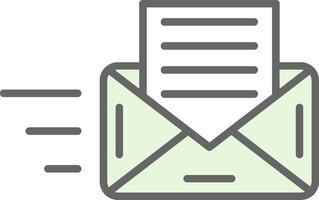 Envelope Fillay Icon Design vector