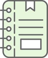 Note Fillay Icon Design vector