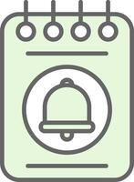 Notepad Fillay Icon Design vector