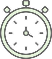 Stopwatch Fillay Icon Design vector