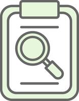 Magnifying Glass Fillay Icon Design vector