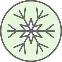 Snowflake Fillay Icon Design vector