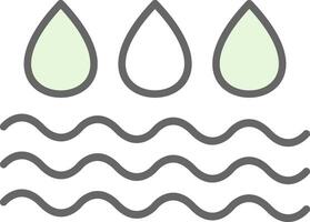 Water Fillay Icon Design vector