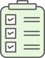 Check List Fillay Icon Design vector