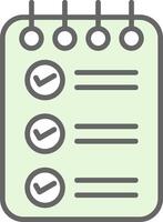 Check List Fillay Icon Design vector