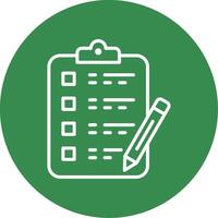 Writing Multi Color Circle Icon vector