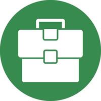 Briefcase Multi Color Circle Icon vector